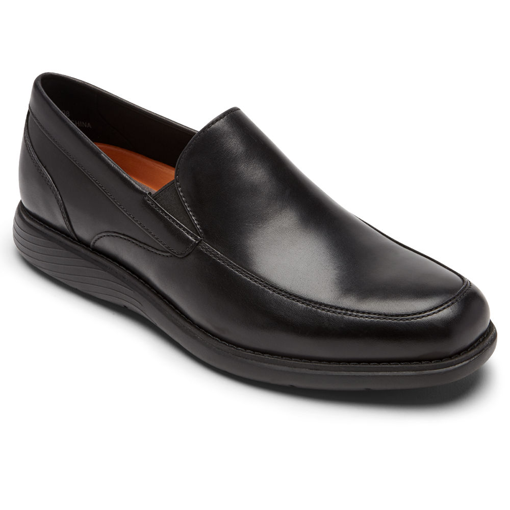 Rockport Mens Garett Venetian - Loafers Black - YXI587490